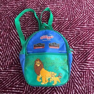 Rare 1998 Collectible Kellogg's Disney The Lion King II Small Size Backpack